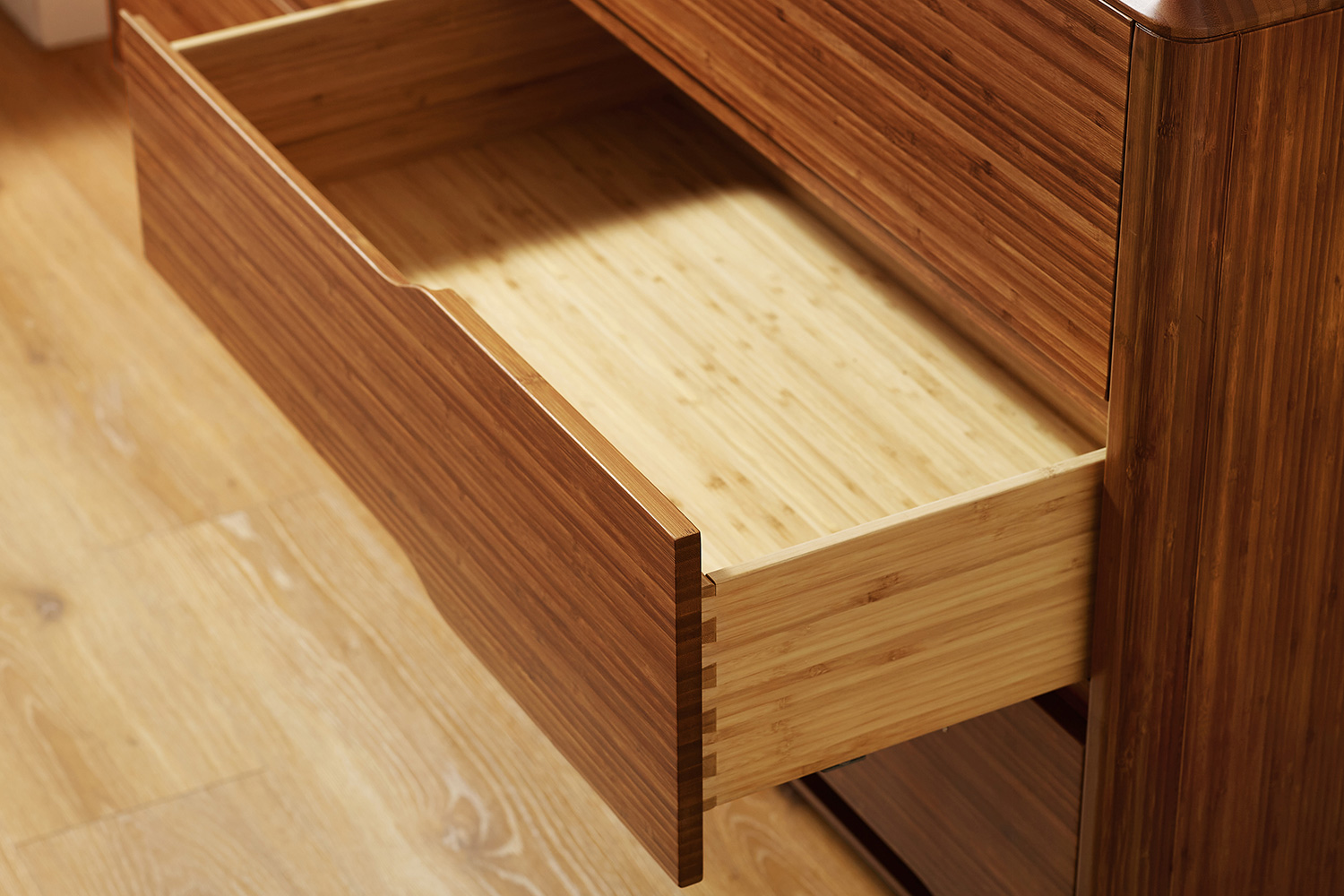 Greenington Currant Six Drawer Double Dresser - Amber, Solid Moso Bamboo