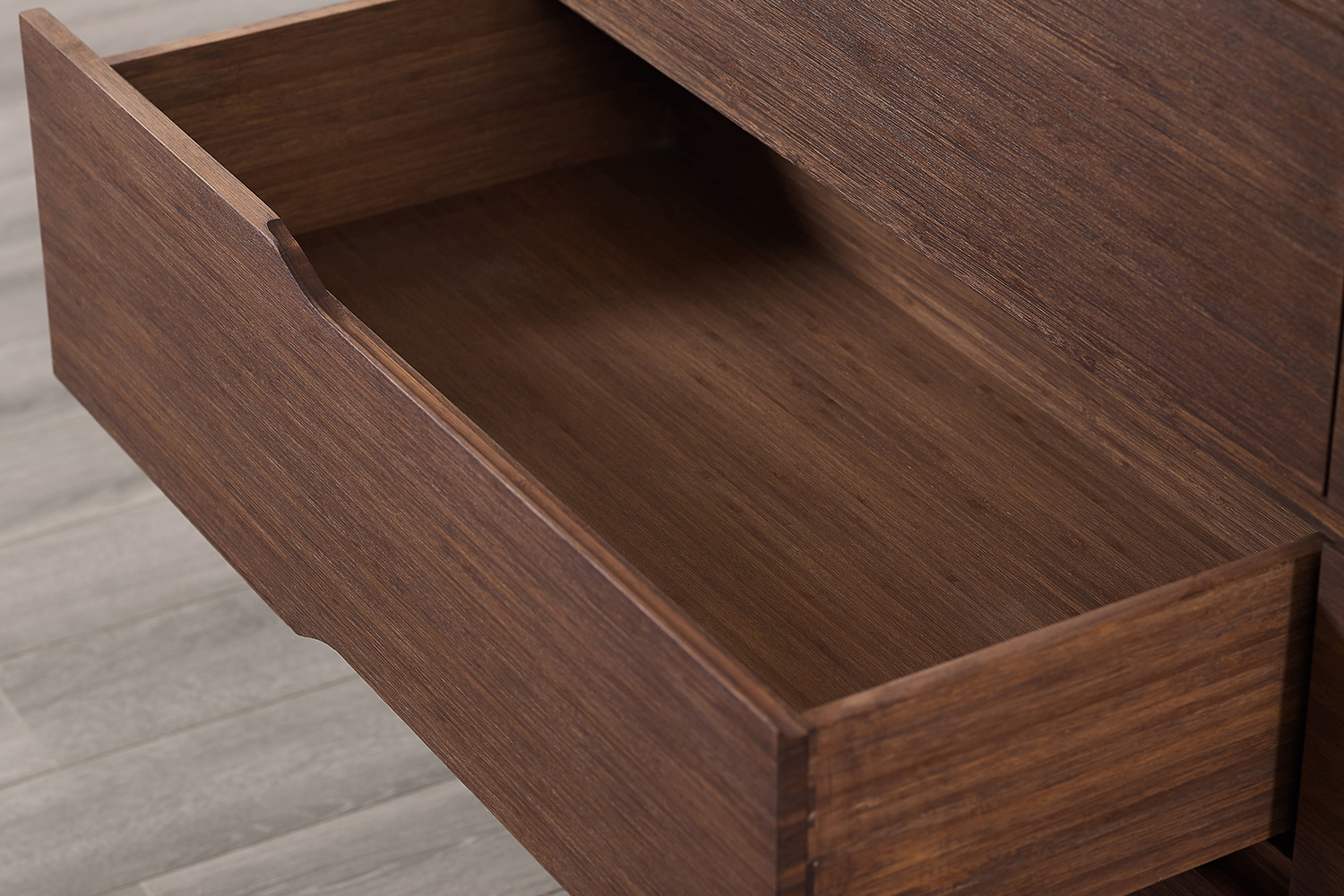 Greenington Currant Six Drawer Double Dresser - Oiled Walnut, Bamboo