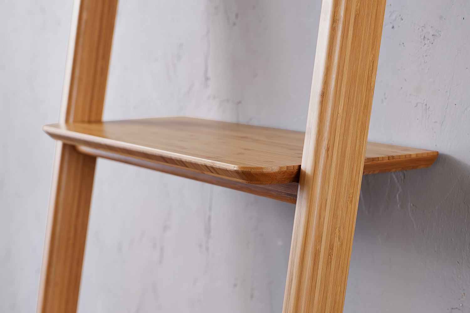 Greenington Currant Leaning Bookshelf - Caramelized, Bamboo