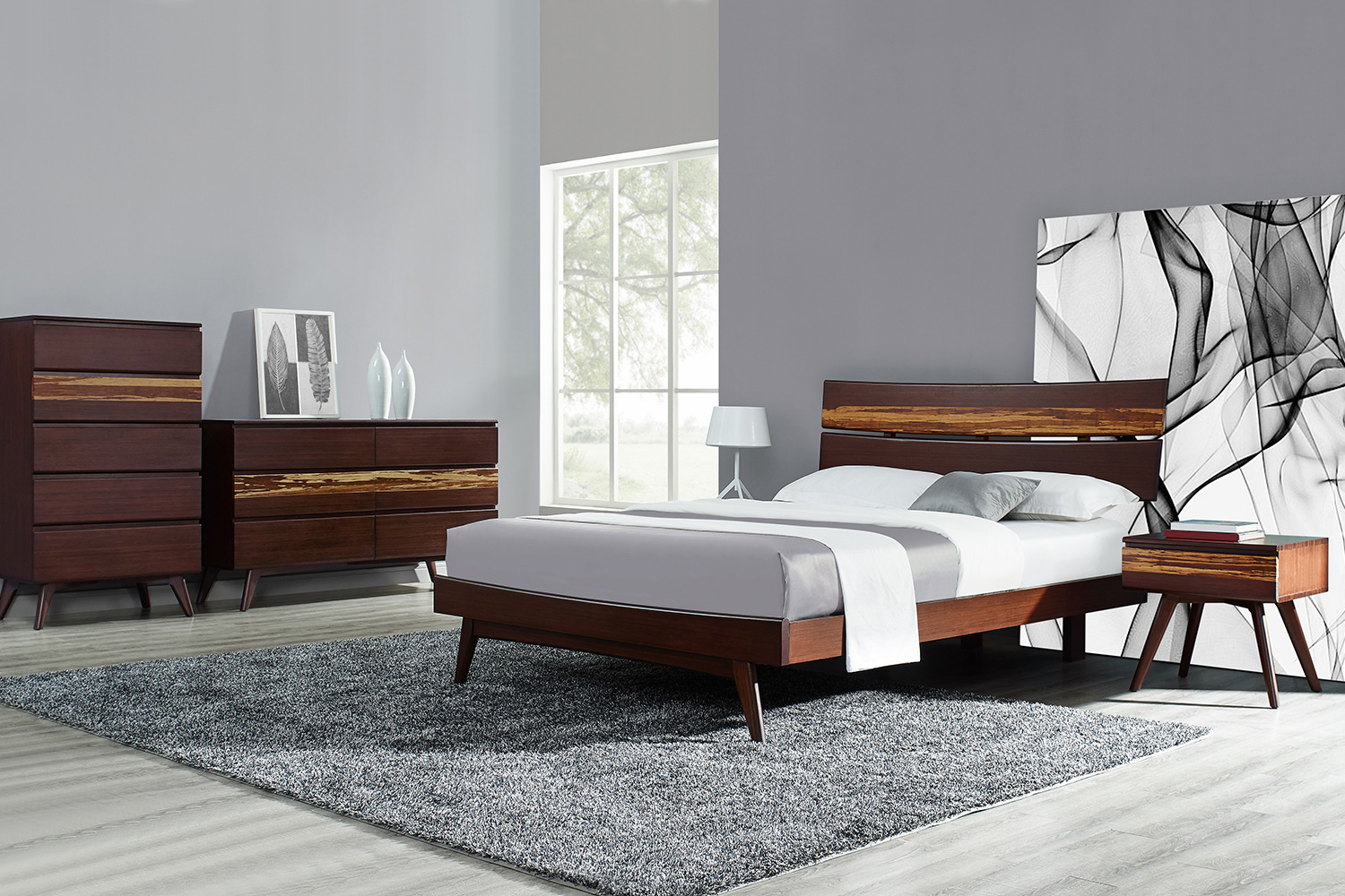 Greenington Azara Platform Bed - Sable, Queen Size