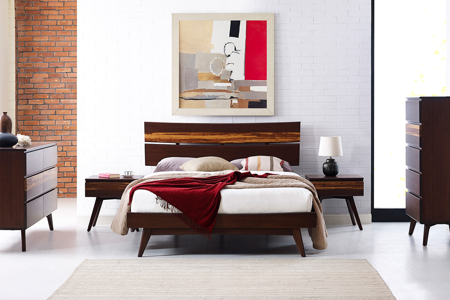 Greenington Azara Platform Bed - Sable, California King Size