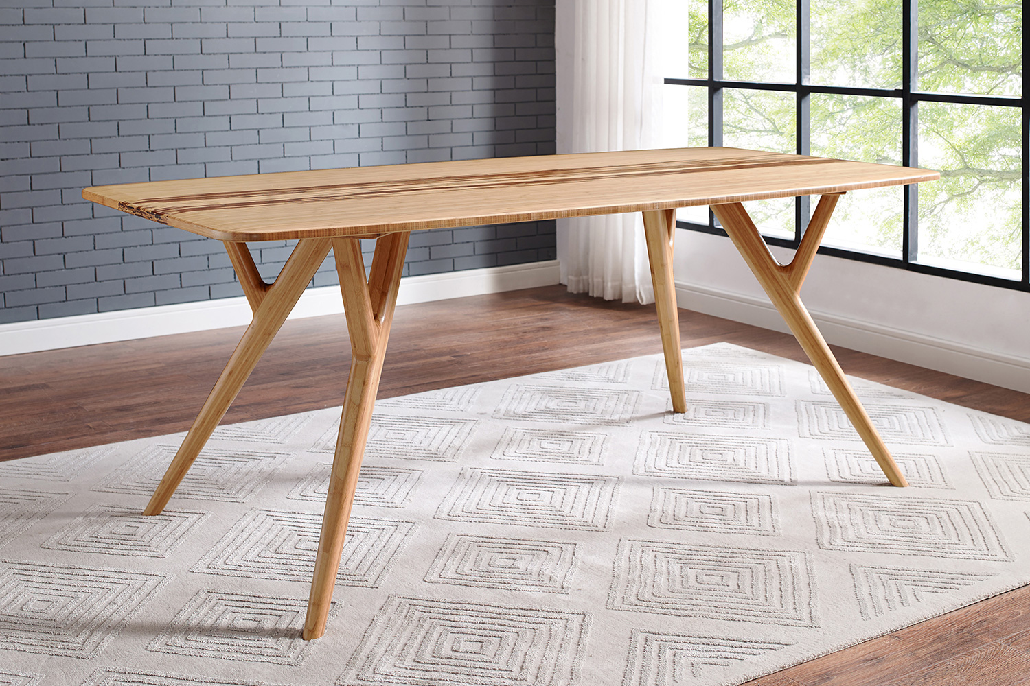 Greenington Azara Dining Table - Caramelized, Bamboo