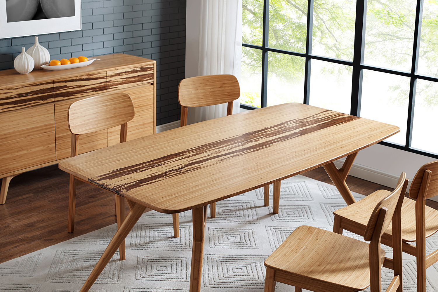 Greenington Azara Dining Table - Caramelized, Bamboo