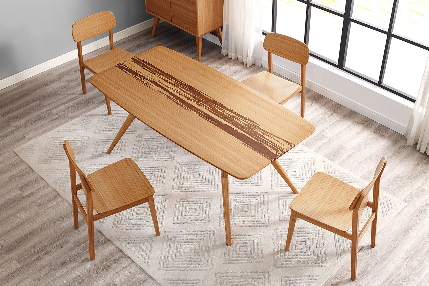 Greenington Azara Dining Table - Caramelized, Bamboo