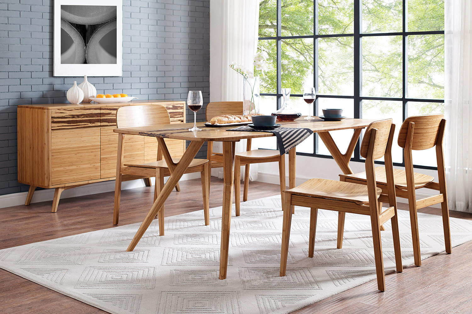 Greenington Azara Dining Table - Caramelized, Bamboo
