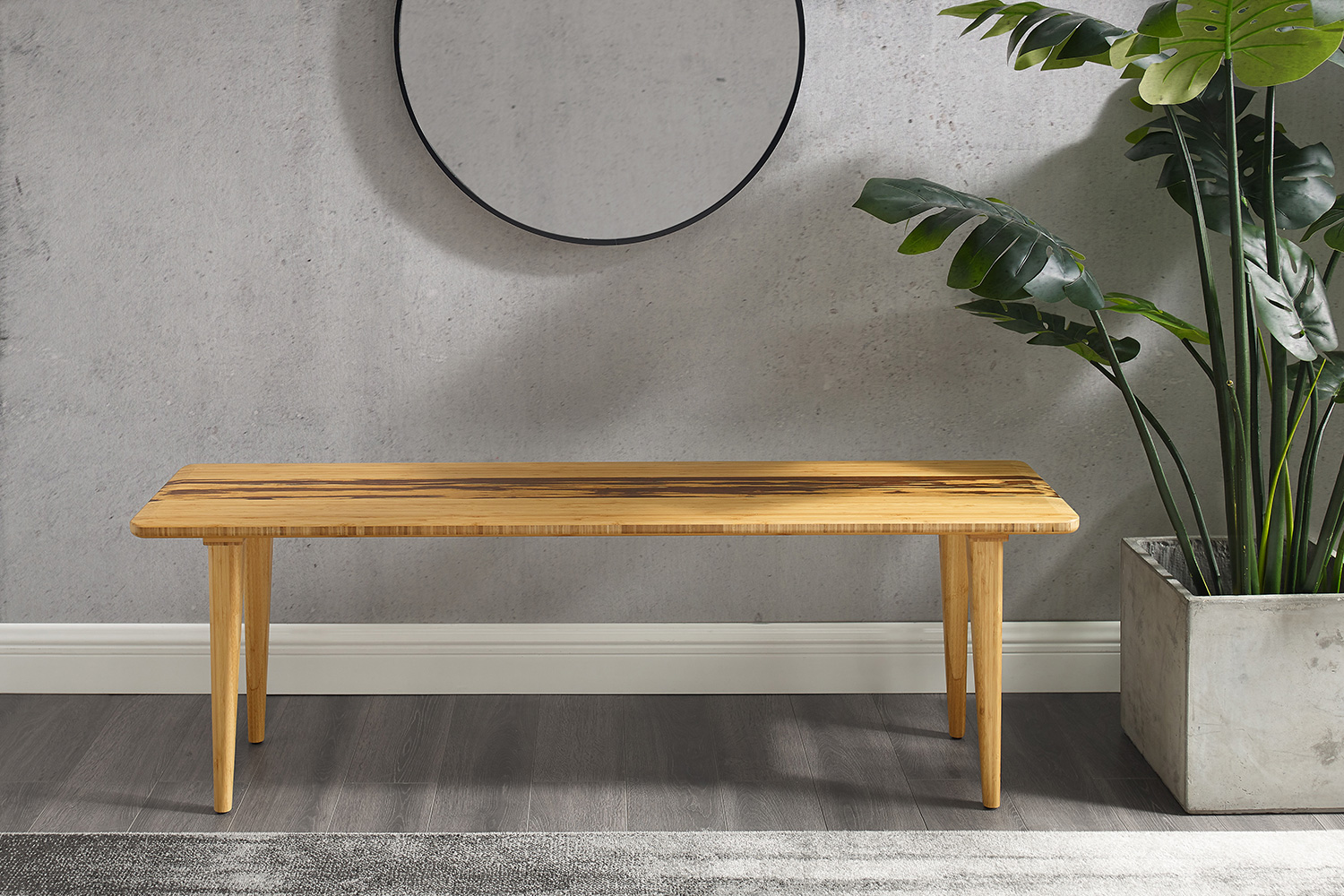 Greenington Azara Bench - Caramelized, Solid Moso Bamboo