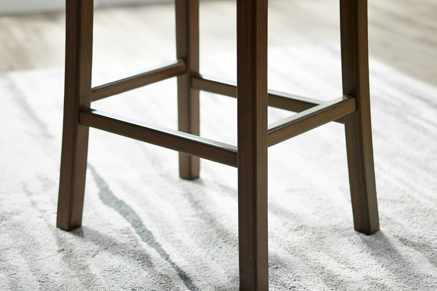 Greenington Tulip Bar Height Stool Set of 2 - Black Walnut, Bamboo