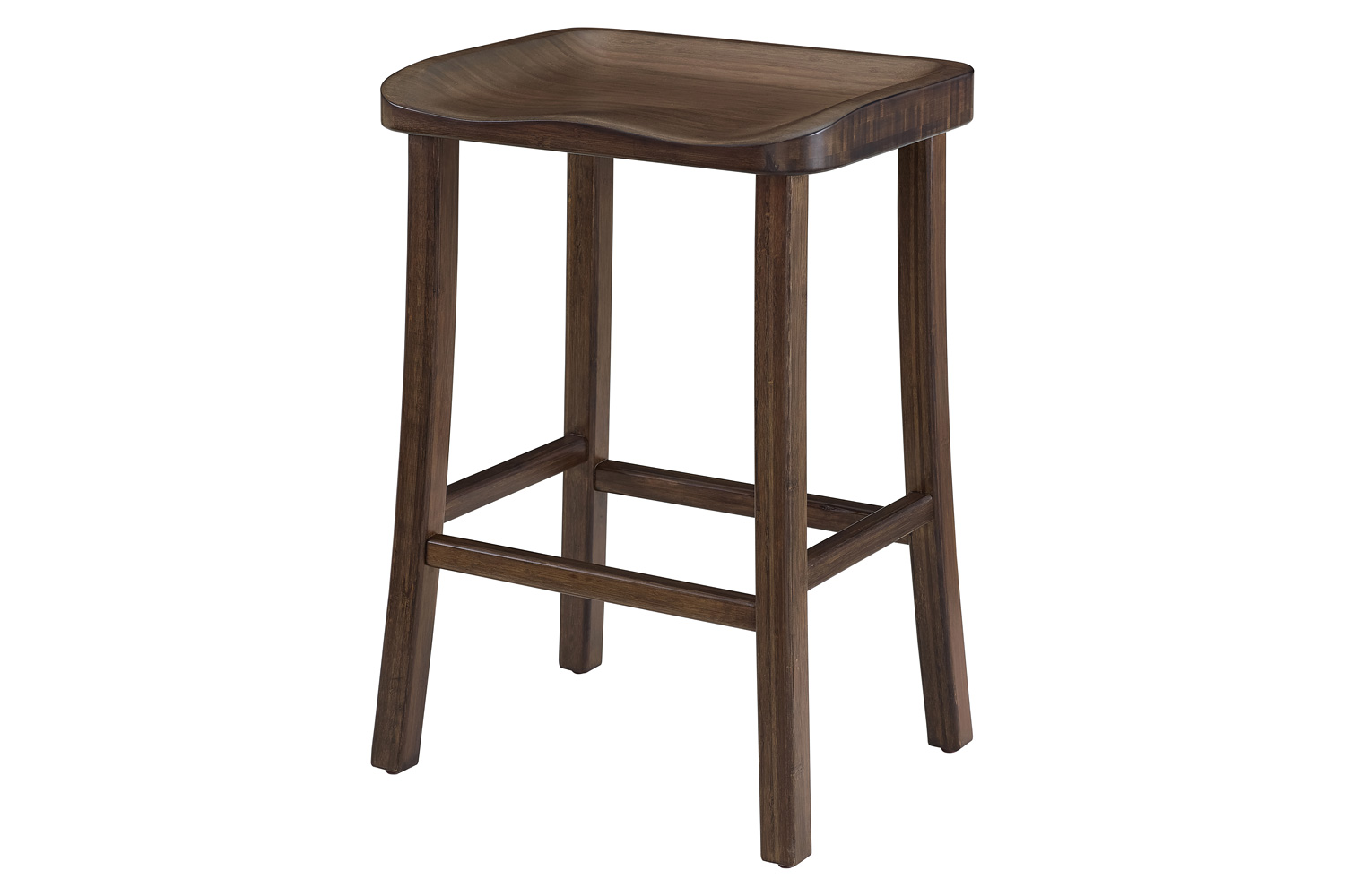 Greenington Tulip Bar Height Stool Set of 2 - Black Walnut, Bamboo