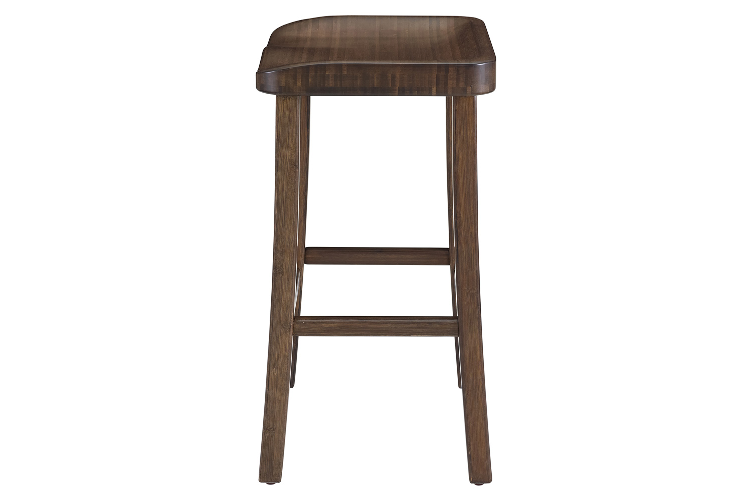 Greenington Tulip Bar Height Stool Set of 2 - Black Walnut, Bamboo