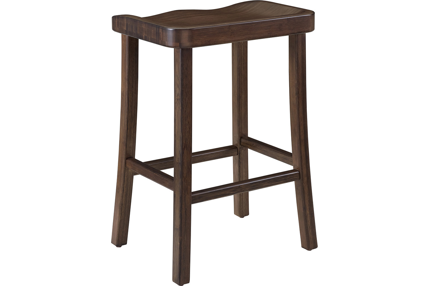 Greenington Tulip Bar Height Stool Set of 2 - Black Walnut, Bamboo