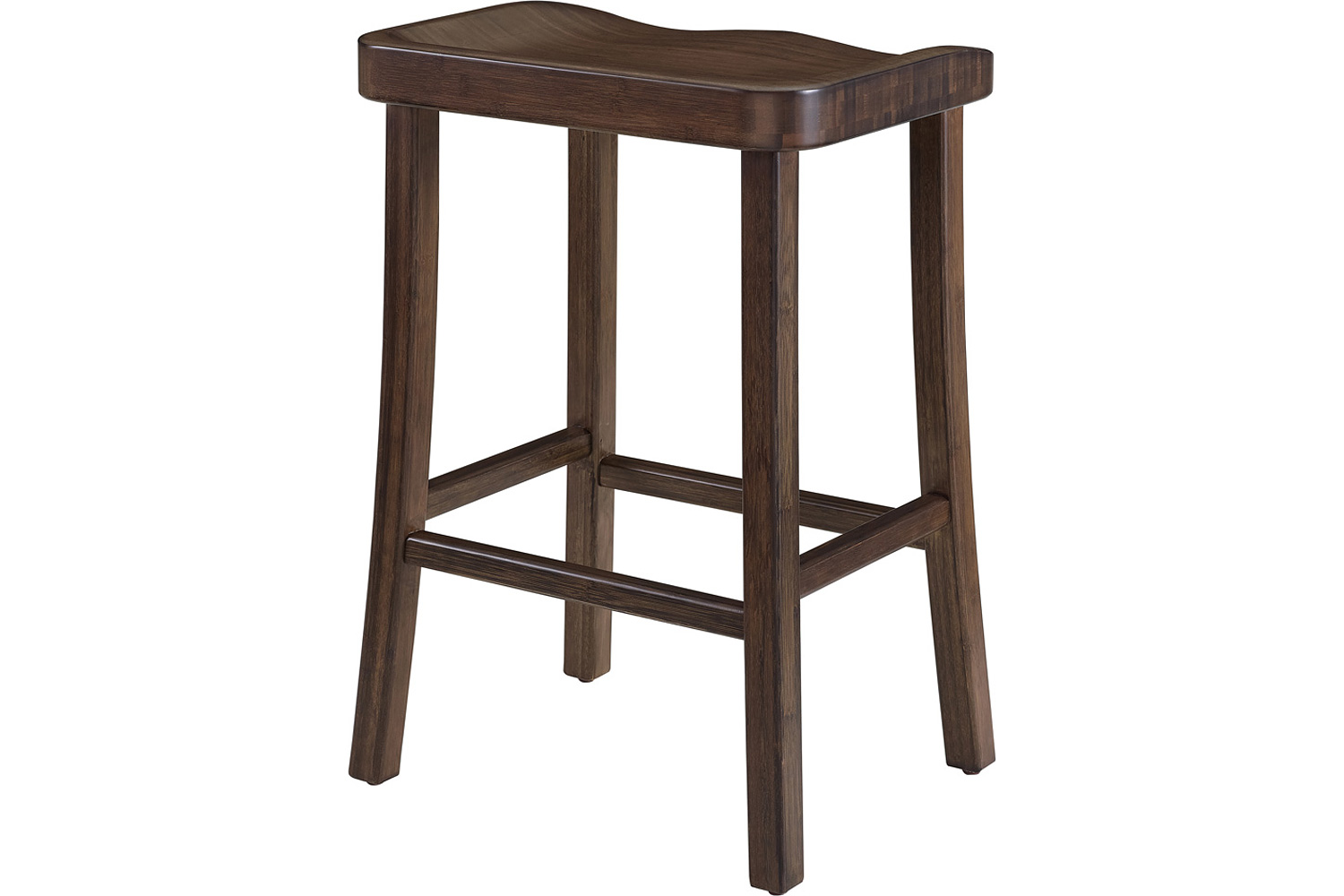Greenington Tulip Bar Height Stool Set of 2 - Black Walnut, Bamboo