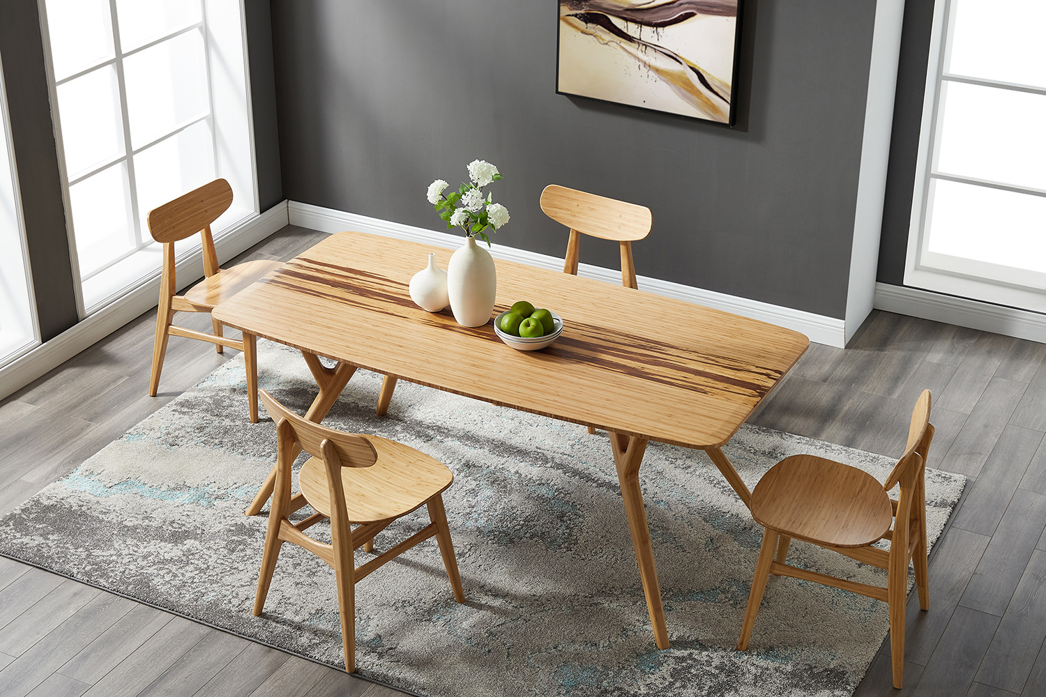Greenington Cassia Dining Chair Set of 2 - Caramelized, Bamboo