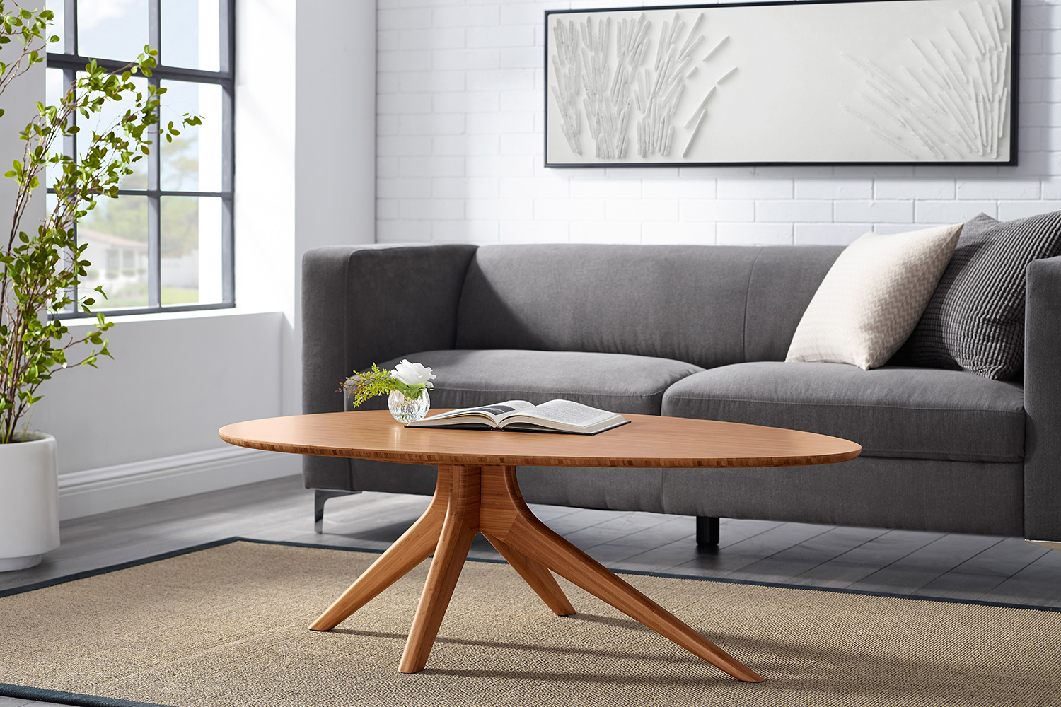 Greenington Rosemary Coffee Table - Amber, Bamboo