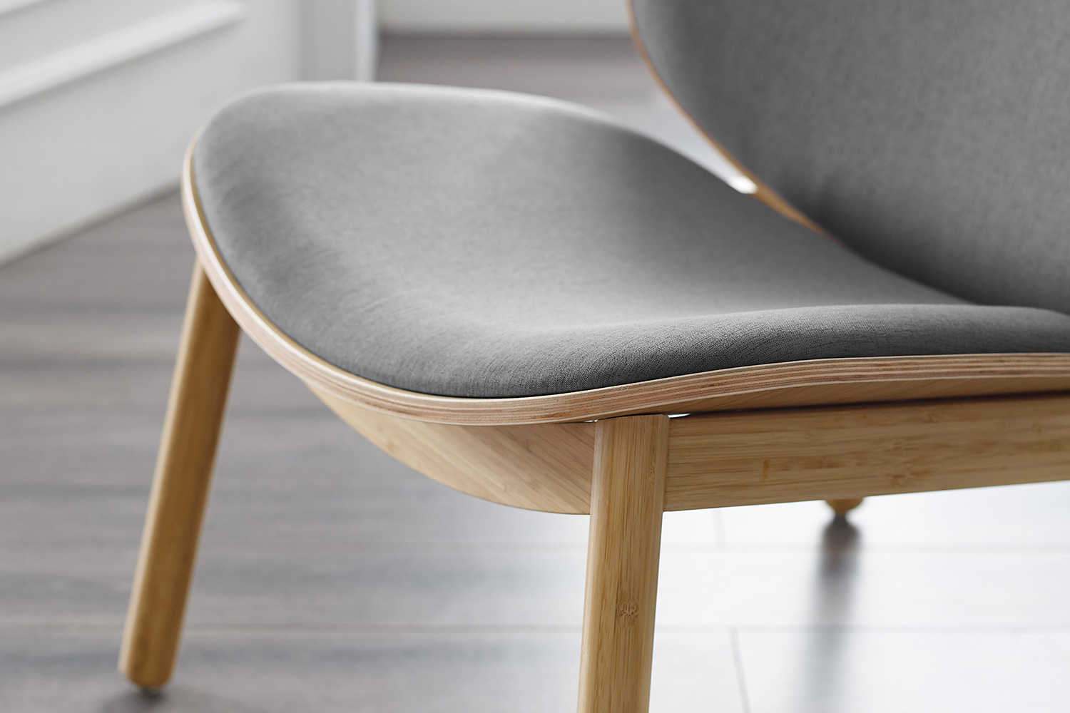Greenington Danica Lounge Chair - Wheat/Gray, Moso Bamboo