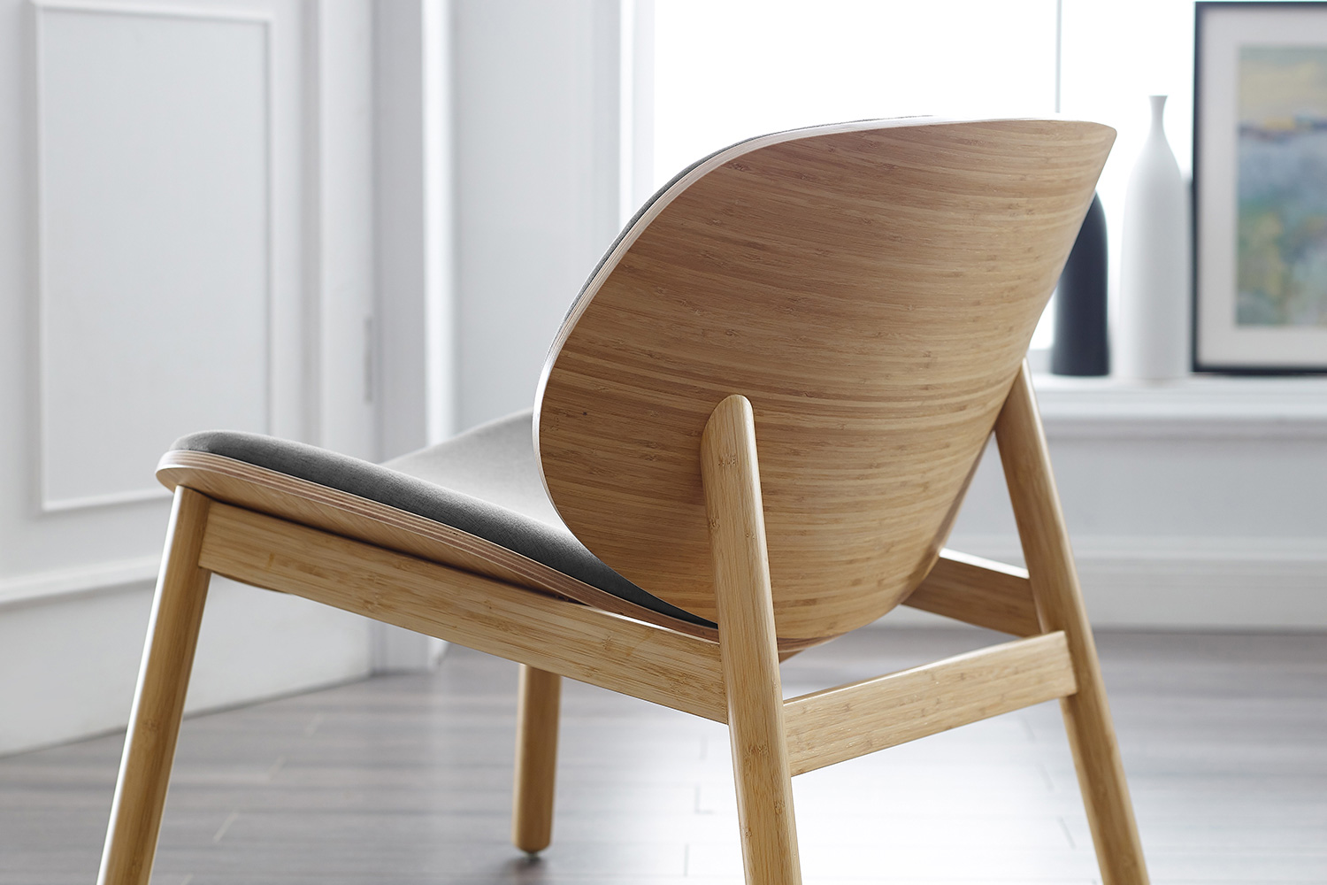 Greenington Danica Lounge Chair - Wheat/Gray, Moso Bamboo