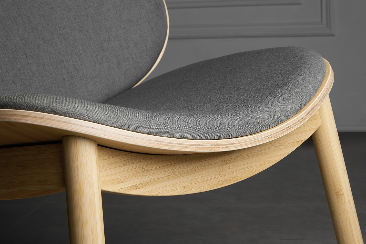 Greenington Danica Lounge Chair - Wheat/Gray, Moso Bamboo