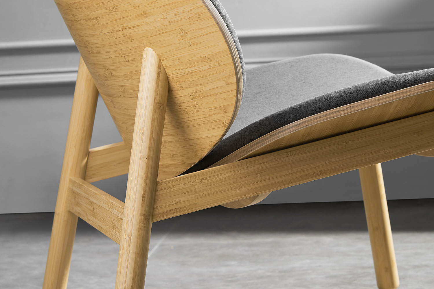 Greenington Danica Lounge Chair - Wheat/Gray, Moso Bamboo