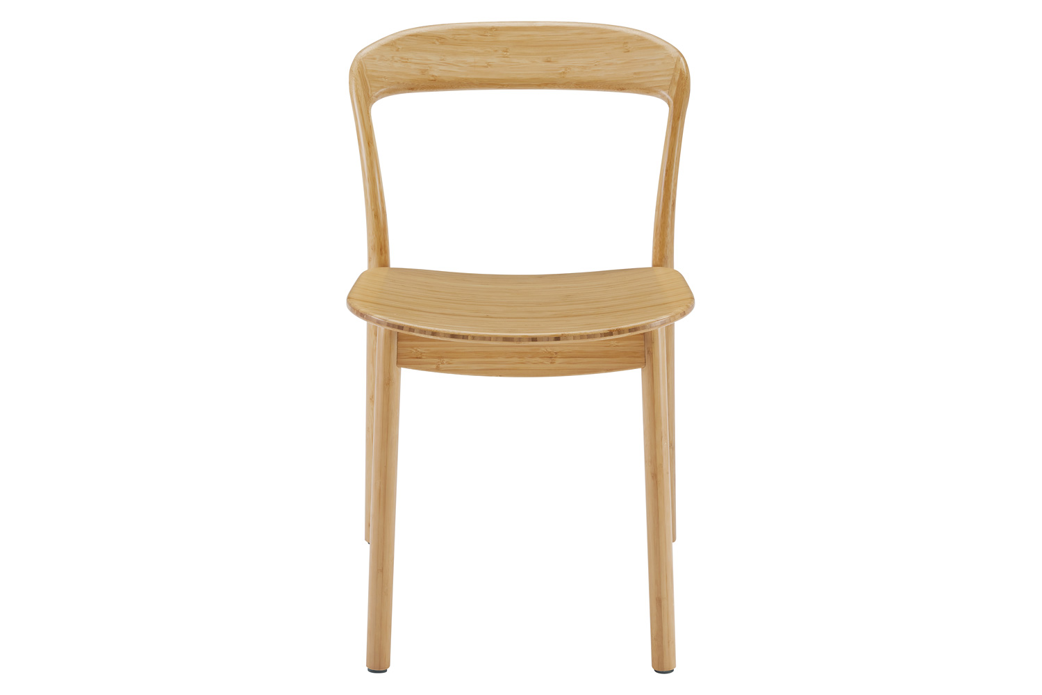 Greenington - Hanna Dining Chair Bamboo Seat Set of 2 in Wheat, Solid Moso Bamboo