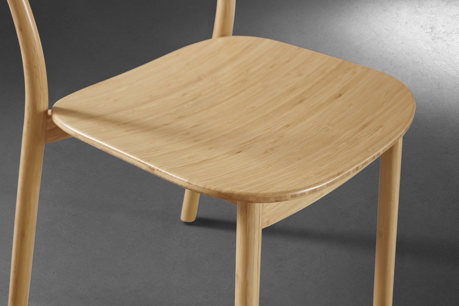 Greenington - Hanna Dining Chair Bamboo Seat Set of 2 in Wheat, Solid Moso Bamboo