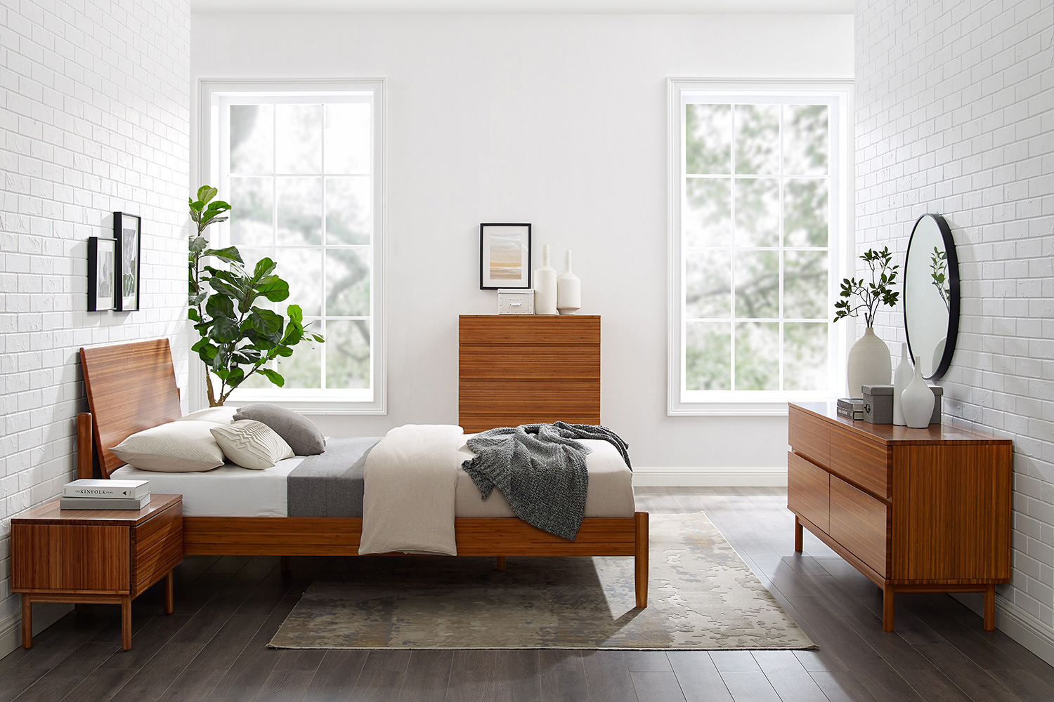 Greenington Monterey Platform Bed - Amber, Queen Size