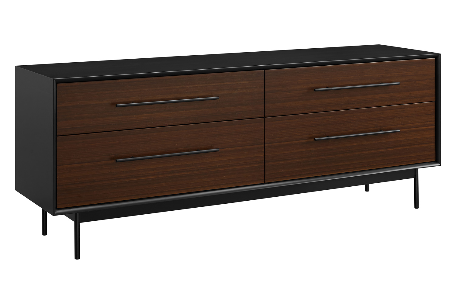 Greenington - Park Avenue 4 Drawer Double Dresser in Ruby, Solid Moso Bamboo
