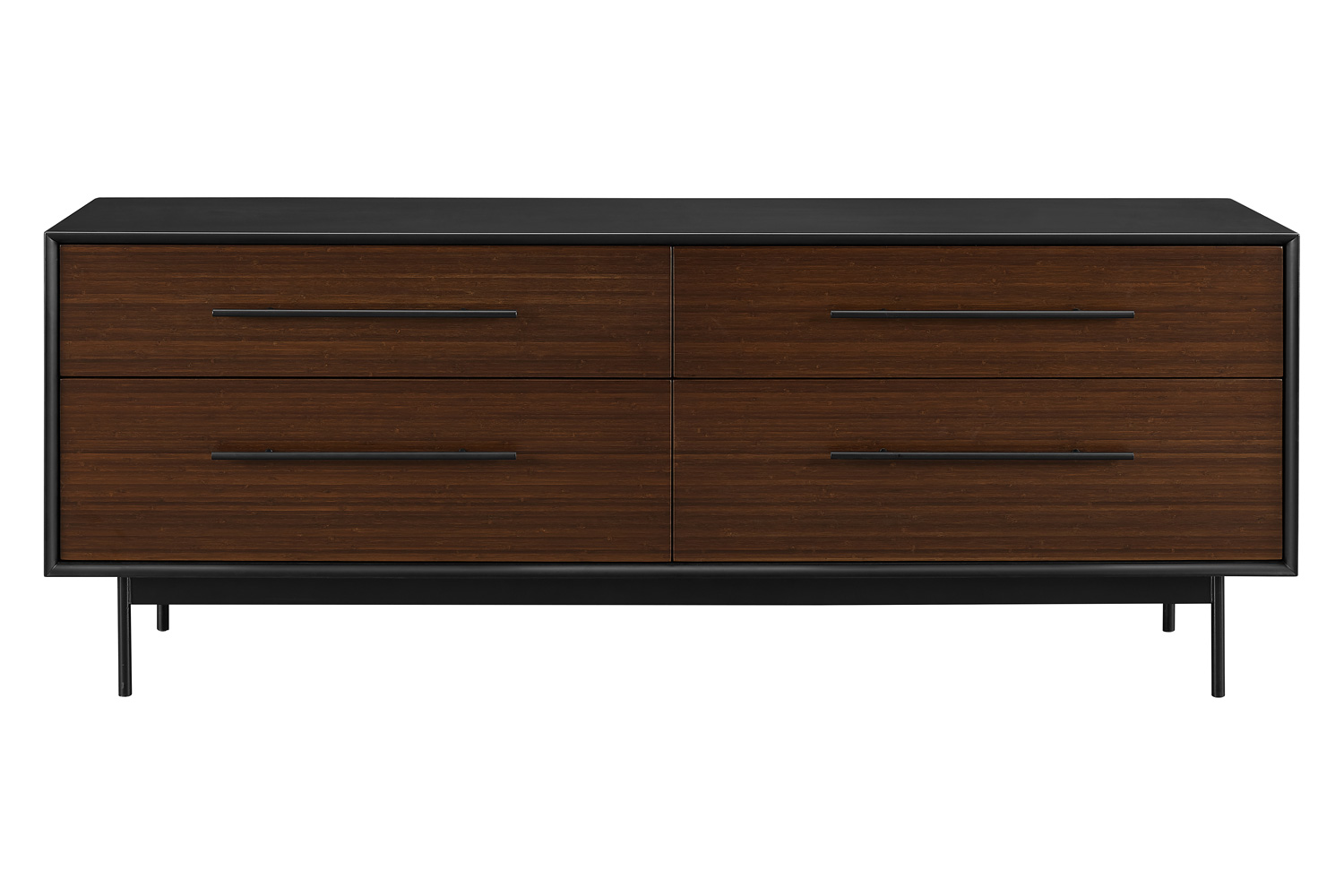 Greenington - Park Avenue 4 Drawer Double Dresser in Ruby, Solid Moso Bamboo