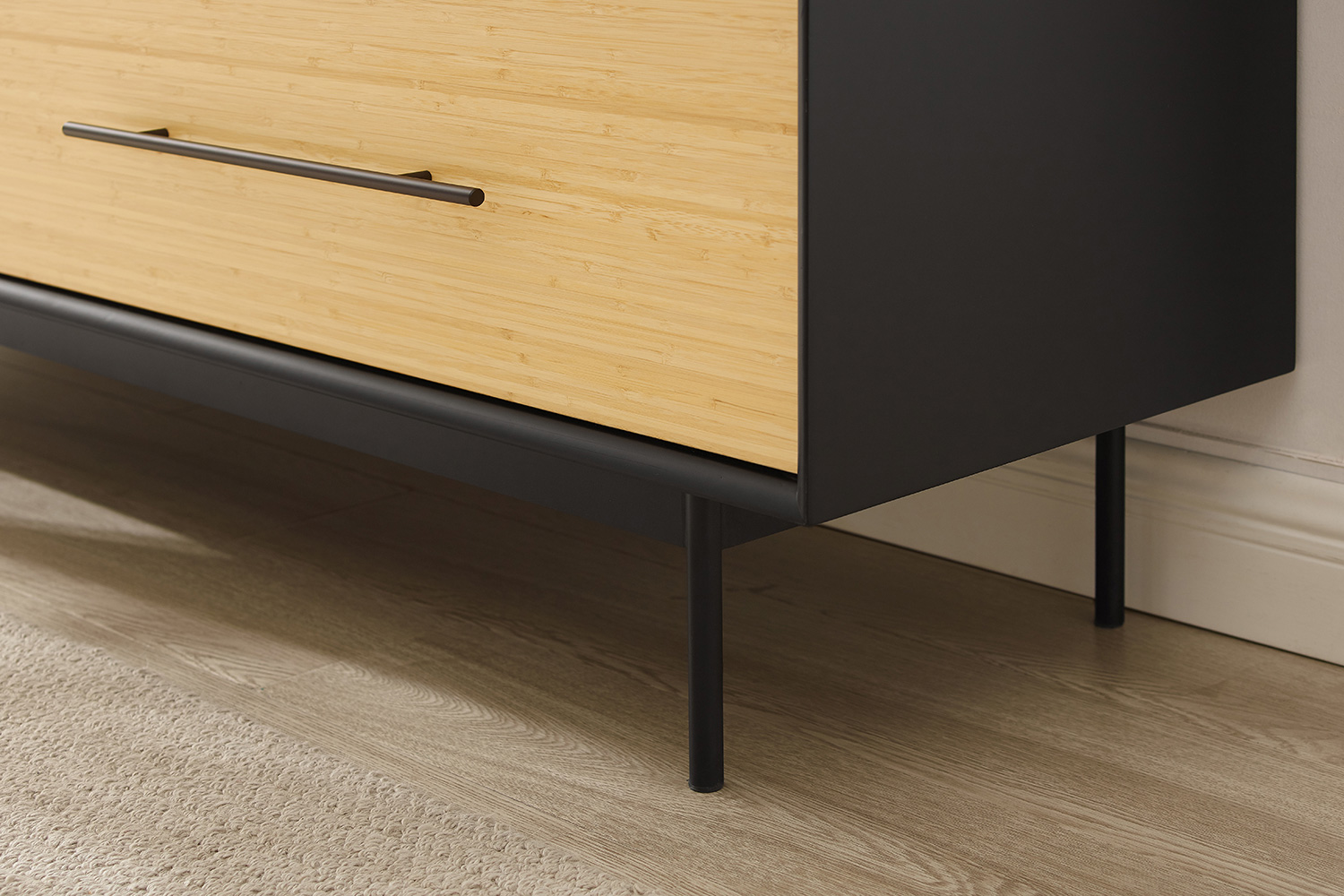 Greenington - Santa Cruz 4 Drawer High Chest in Wheat, Solid Moso Bamboo