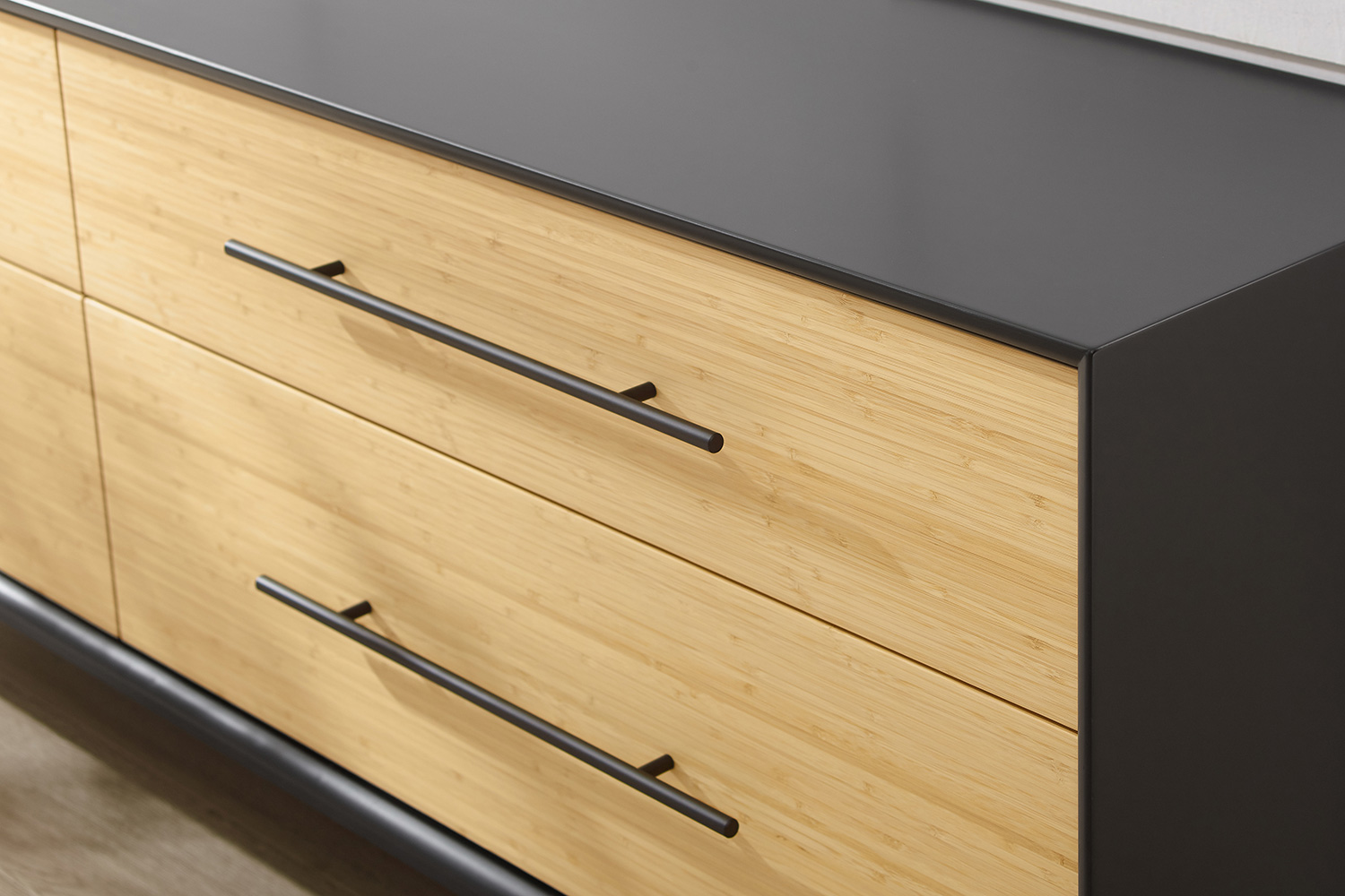 Greenington - Santa Cruz 4 Drawer Double Dresser in Wheat, Solid Moso Bamboo
