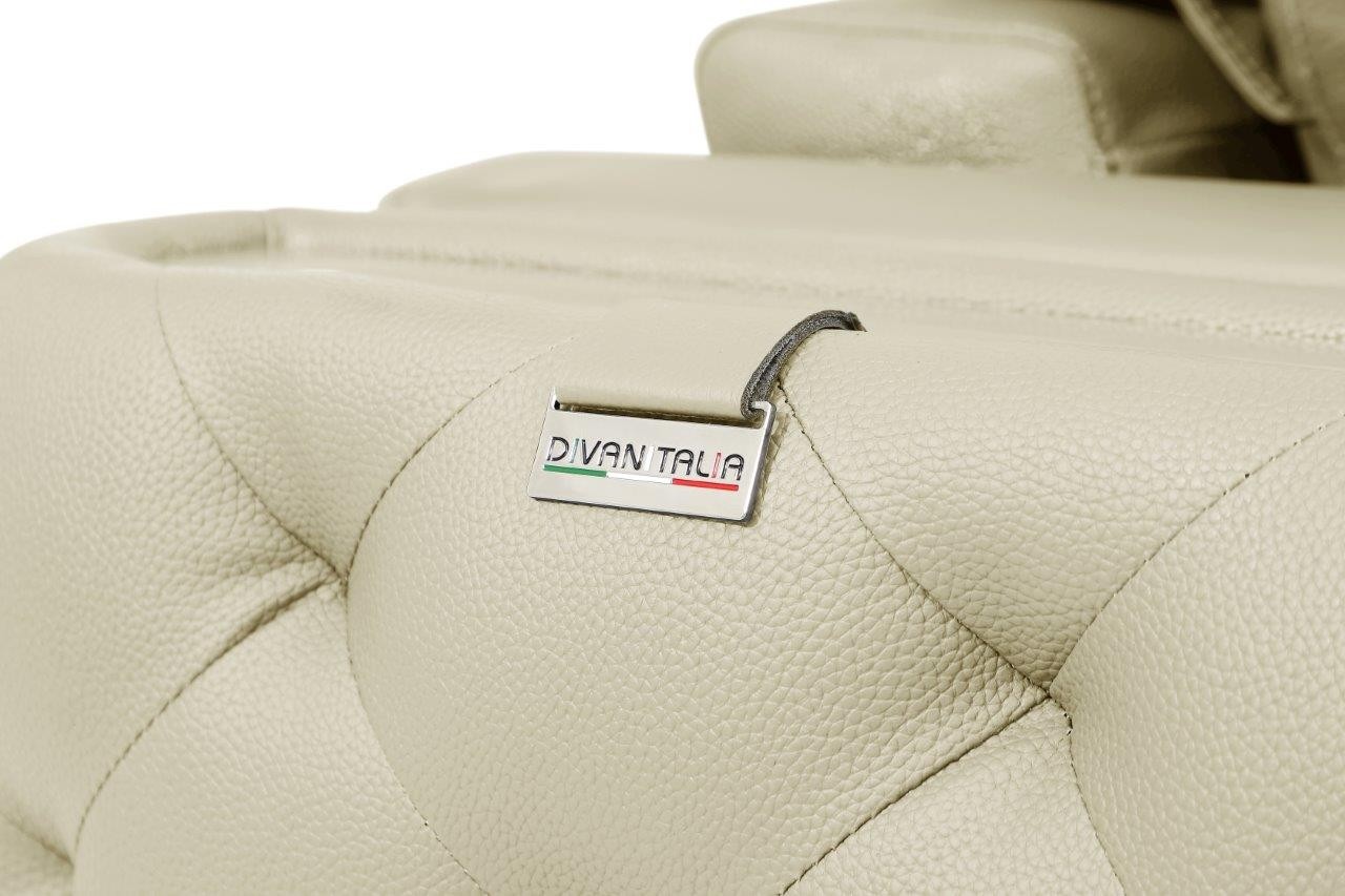 GUF 1050 Sofa - Beige, Genuine Italian Leather