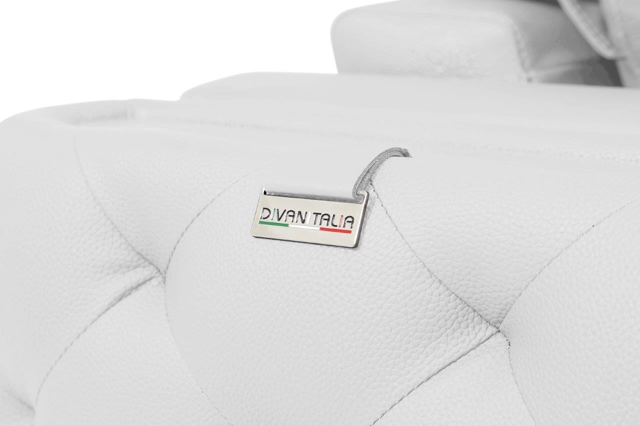 GUF 1050 Armchair - White, Genuine Italian Leather