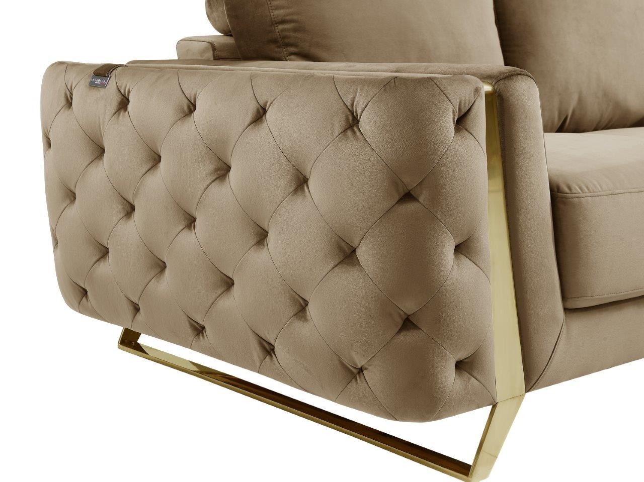 GUF 1051 Loveseat - Beige, Fabric