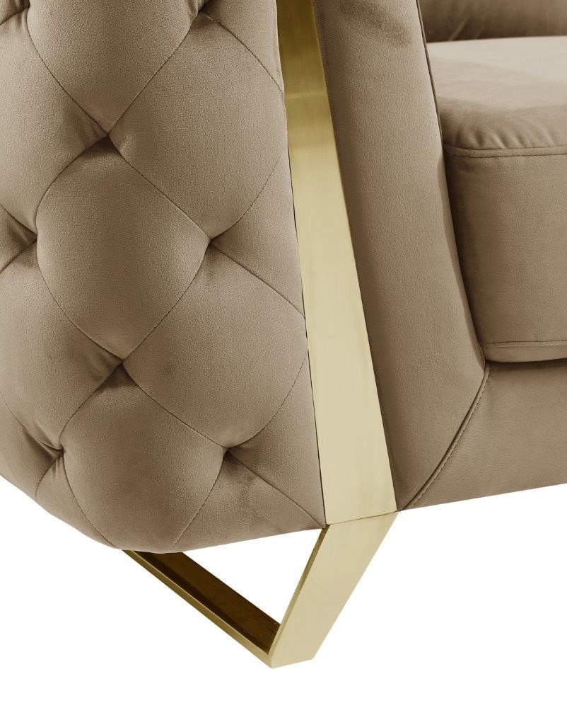 GUF 1051 Loveseat - Beige, Fabric