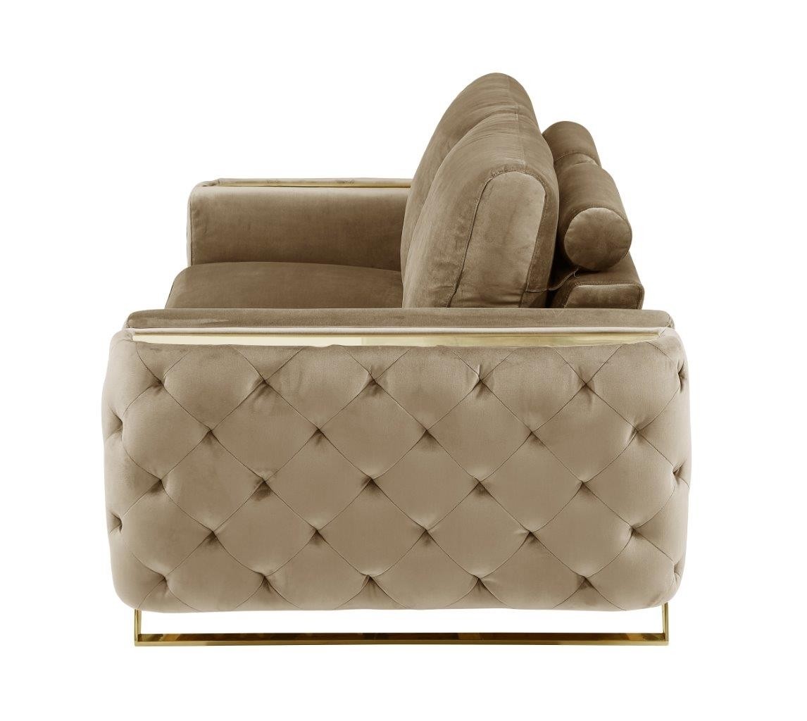 GUF 1051 Loveseat - Beige, Fabric