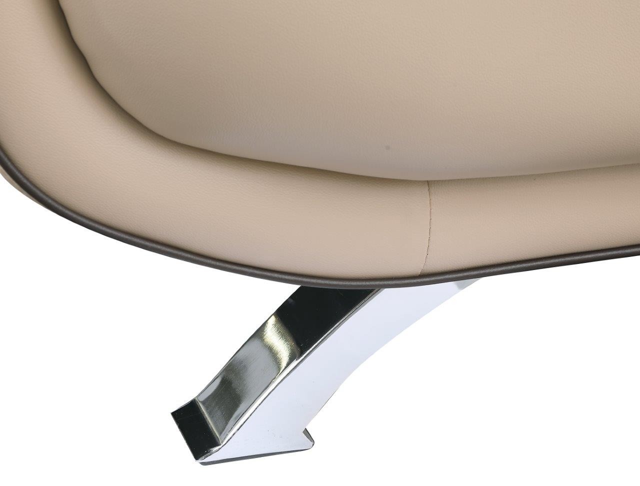 GUF 405 Armchair - Beige, Leather Match