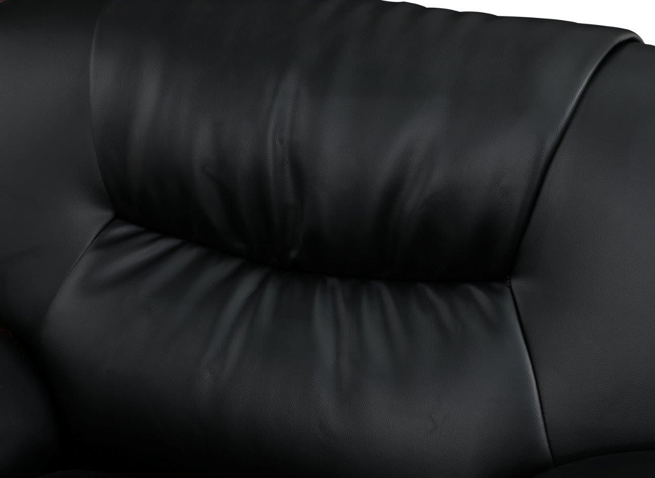 GUF 405 Armchair - Black, Leather Match