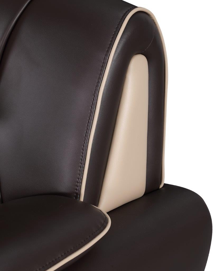 GUF 405 Armchair - Brown, Leather Match