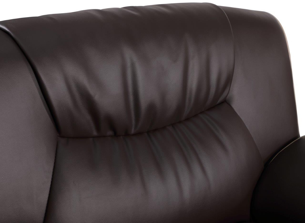 GUF 405 Armchair - Brown, Leather Match