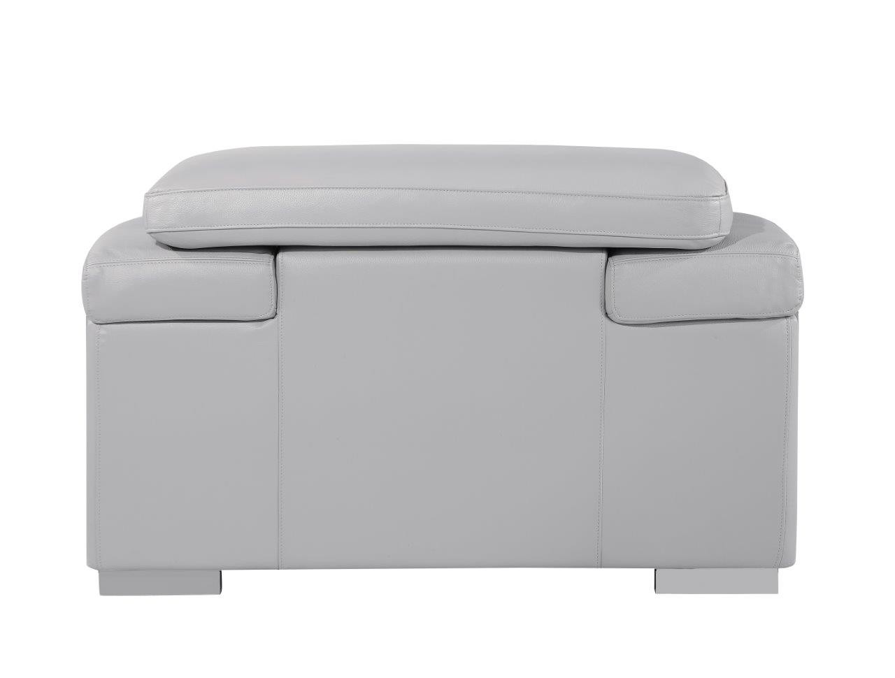 GUF 415 Sofa Set - Light Gray, Genuine Italian Leather