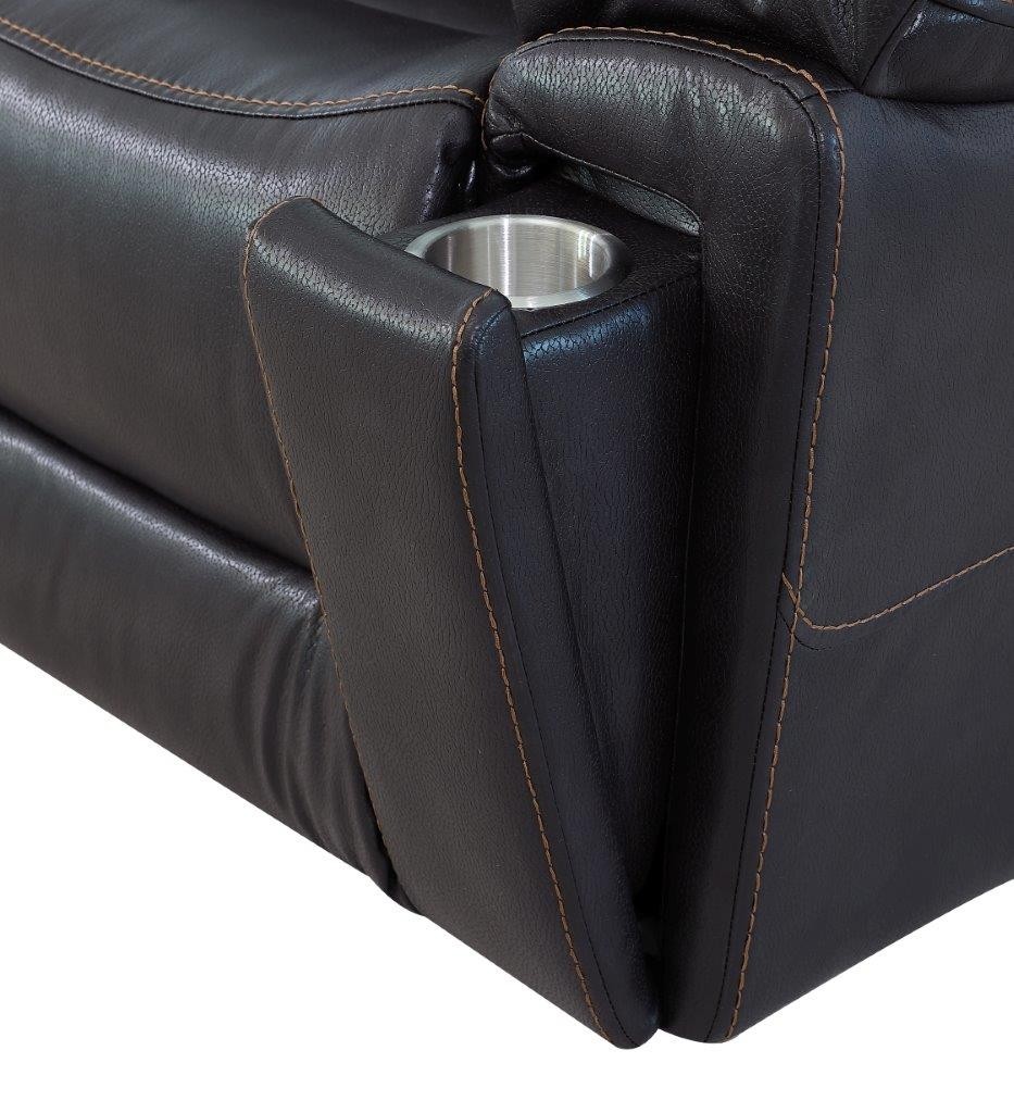 GUF 5108 Sofa and Console Loveseat - Brown, Leather Air/Match