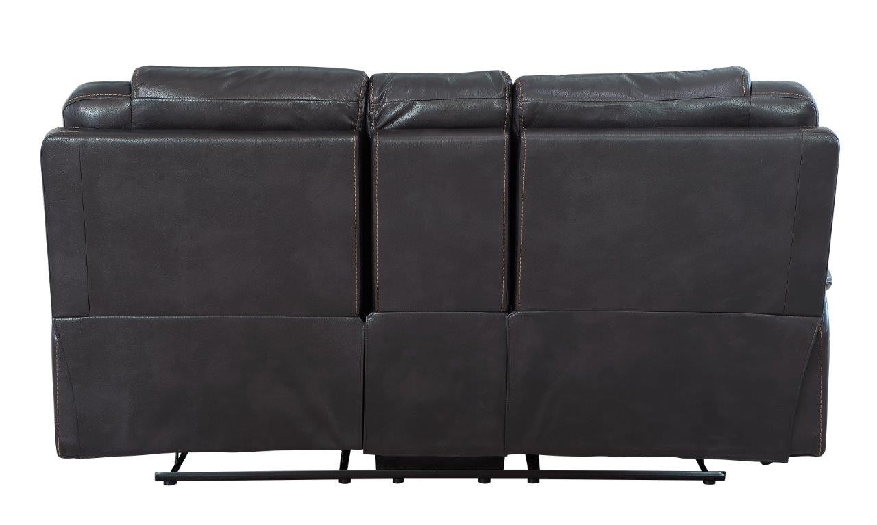 GUF 5108 Sofa and Console Loveseat - Brown, Leather Air/Match