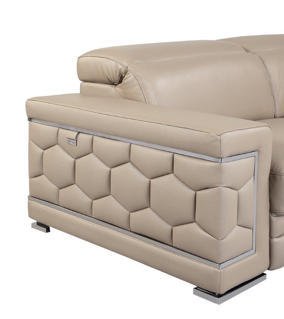 GUF 692 Sofa - Beige, Genuine Italian Leather