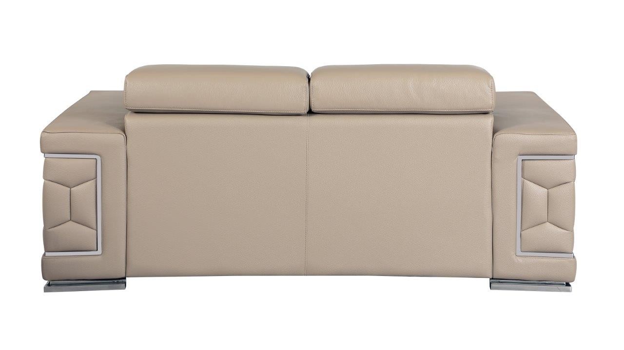 GUF 692 Loveseat - Beige, Genuine Italian Leather