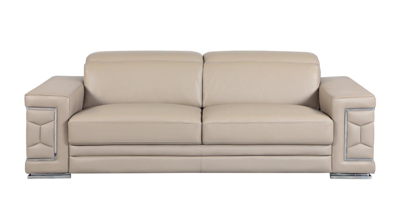 GUF 692 Sofa - Beige, Genuine Italian Leather