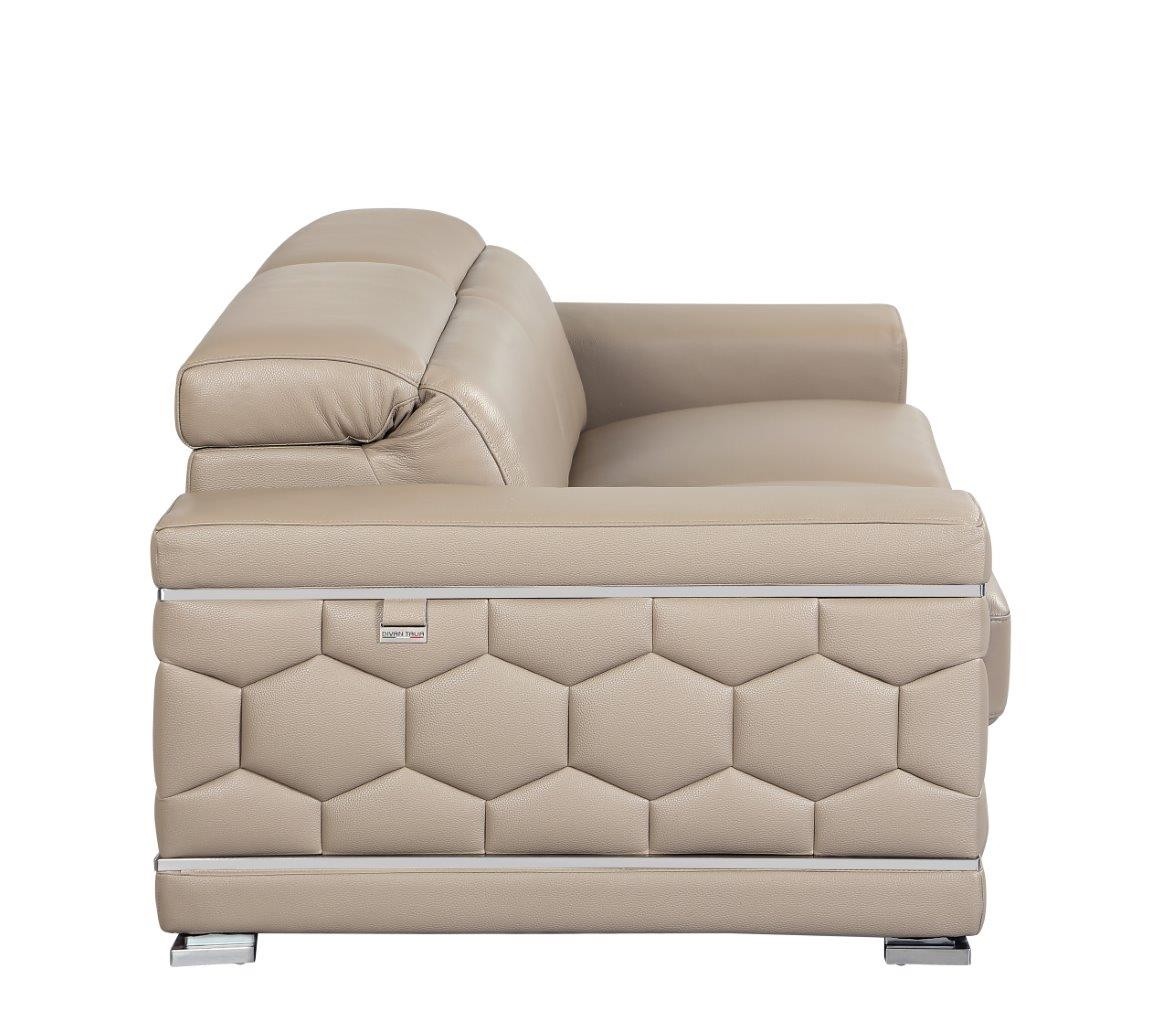 GUF 692 Sofa - Beige, Genuine Italian Leather