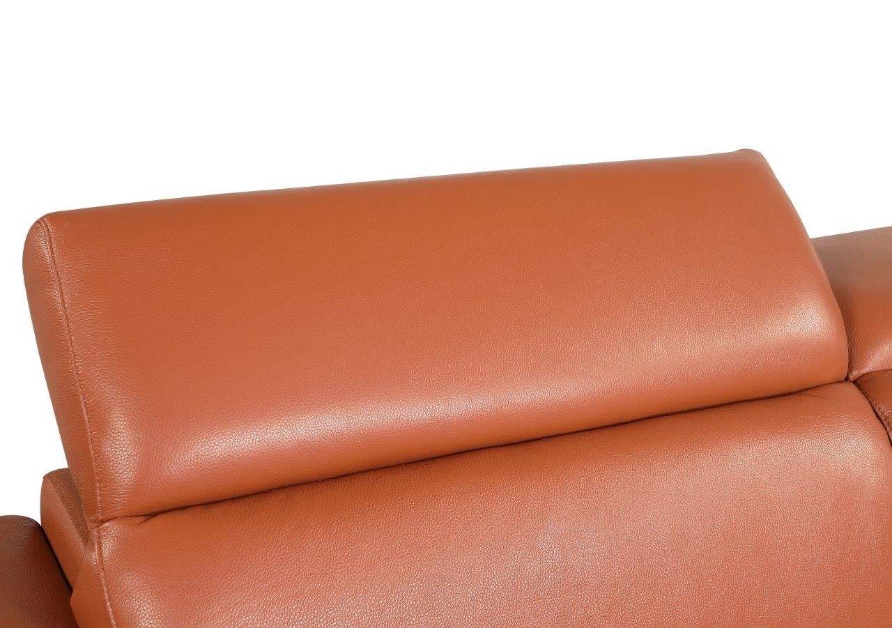 GUF 692 Loveseat - Camel, Genuine Italian Leather