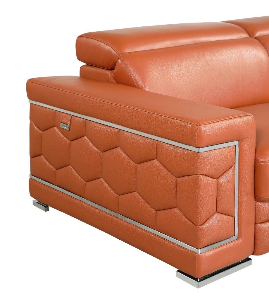 GUF 692 Sofa - Camel, Genuine Italian Leather