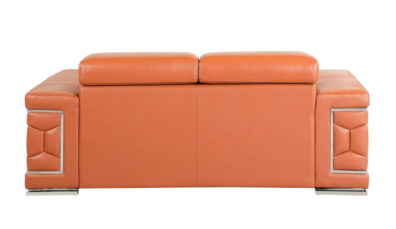 GUF 692 Loveseat - Camel, Genuine Italian Leather