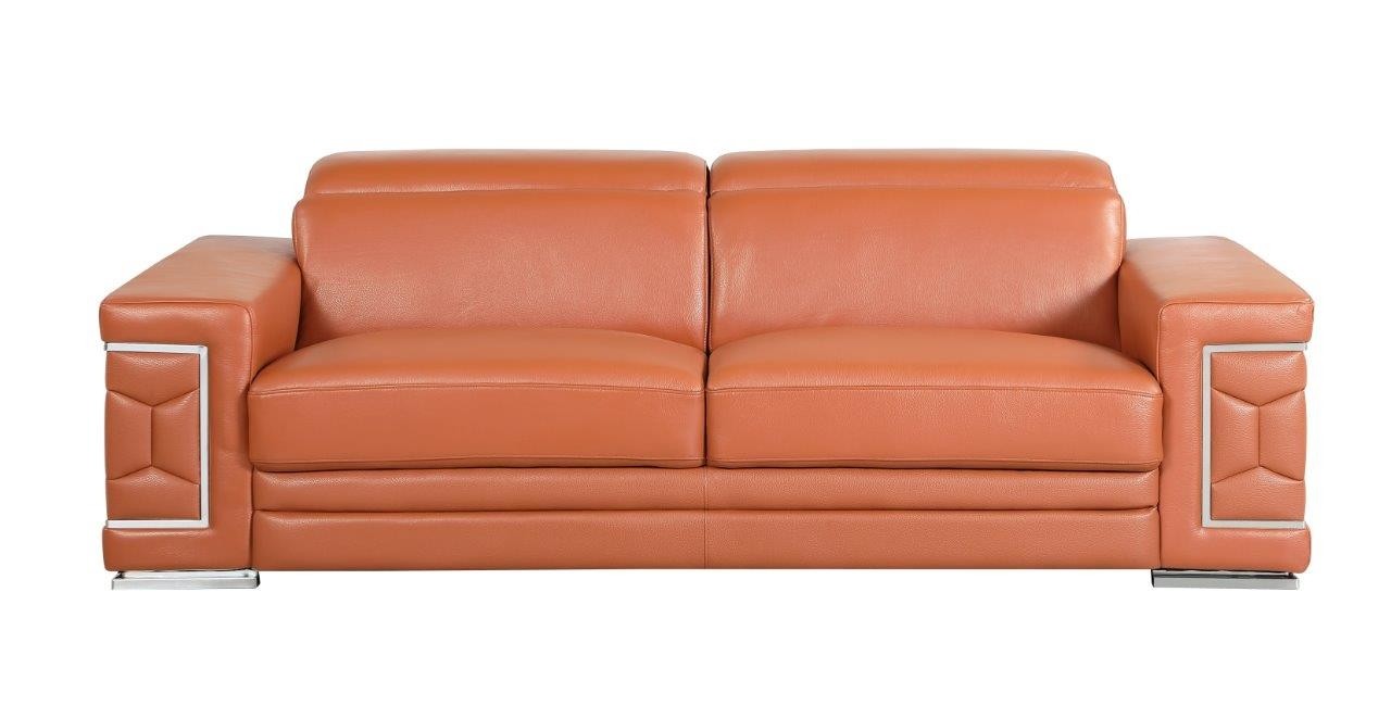 GUF 692 Sofa - Camel, Genuine Italian Leather