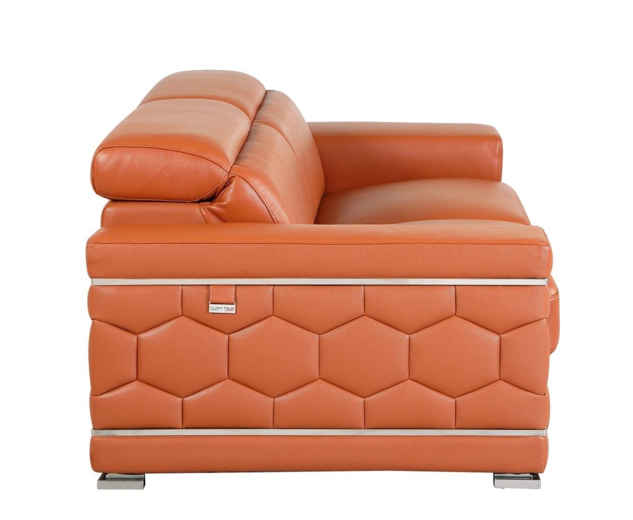GUF 692 Sofa - Camel, Genuine Italian Leather