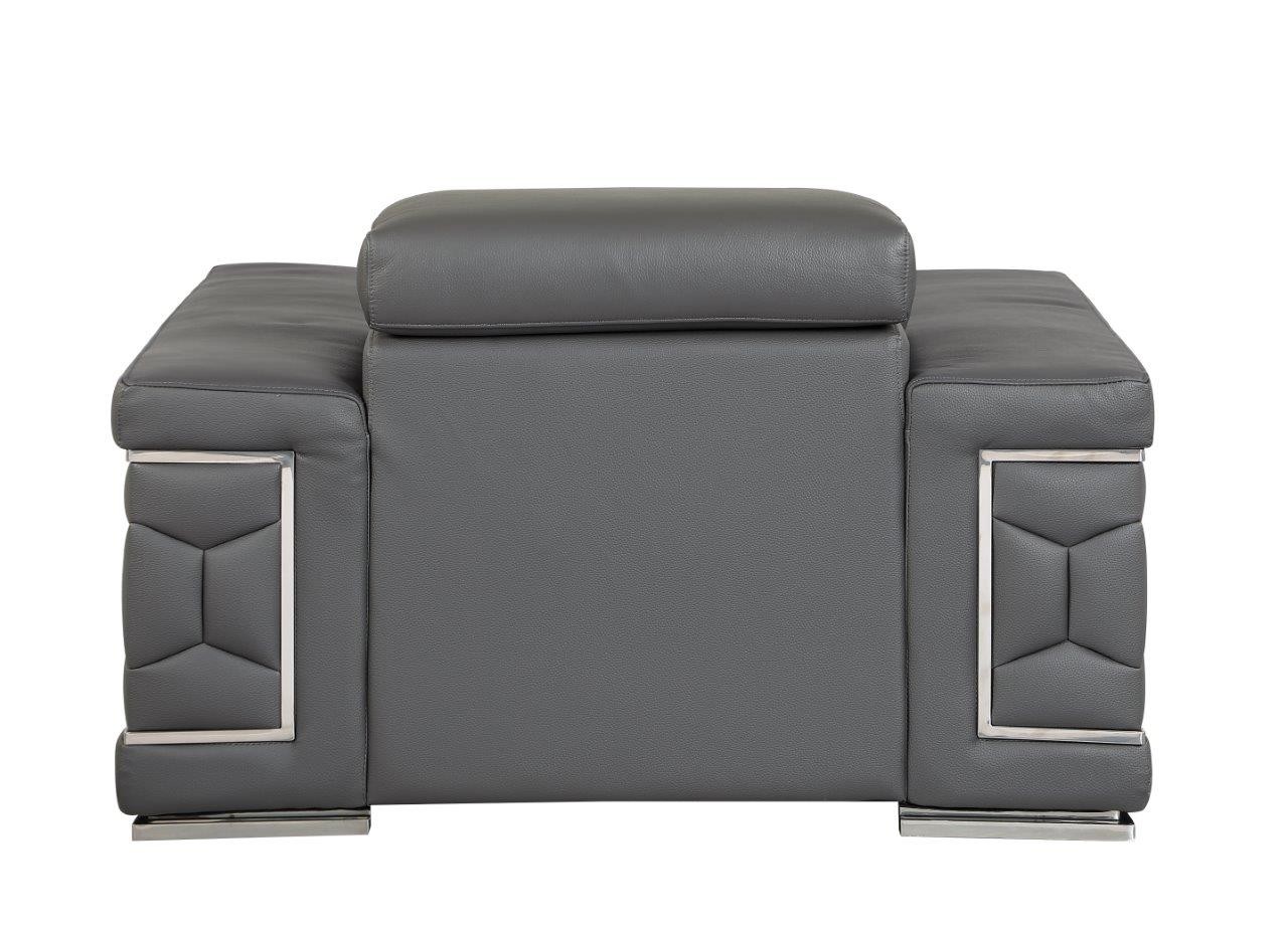 GUF 692 Sofa Set - Dark Gray, Genuine Italian Leather